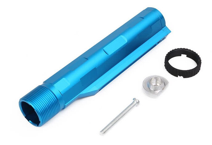 Big Dragon SI Style Lightweight Aluminum Stock Tube for M4 AEG Blue