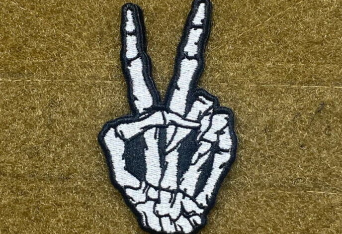 Tactical Outfitters Skeleton Peace Morale Patch