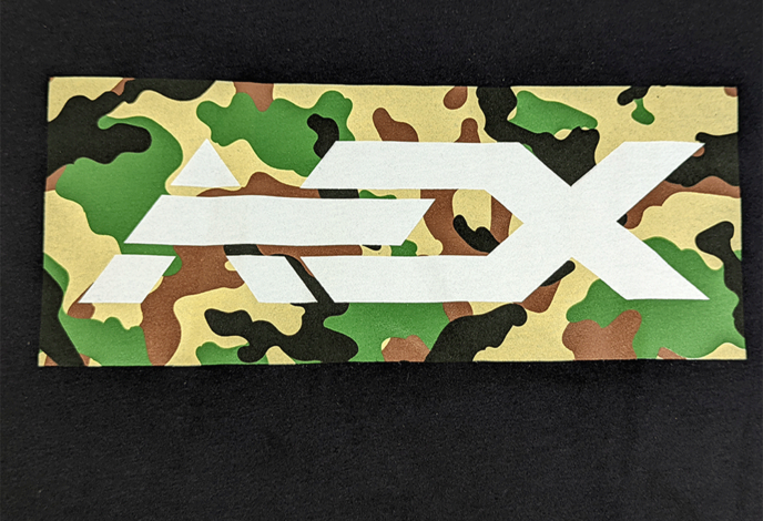 AEX Logo T-Shirt, Black, Woodland Camo Logo