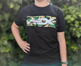 AEX Logo T-Shirt, Black, Woodland Camo Logo