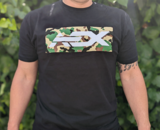 AEX Logo T-Shirt, Black, Woodland Camo Logo
