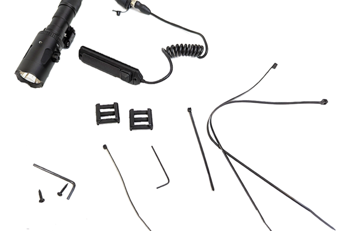 AEX MEGALIGHT rifle light/green laser combo, 1200 lumen, with remote switch