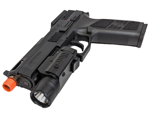 Airsoft Extreme AEX SUPERTAC pistol light with green laser and 500 lumen light