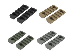 WoSport WoSport M-LOK 5 Slot Nylon Rail, 2-pack