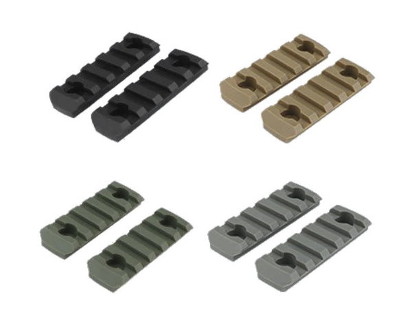 WoSport WoSport M-LOK 5 Slot Nylon Rail, 2-pack