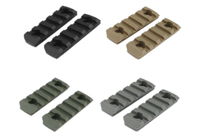 WoSport M-LOK 5 Slot Nylon Rail, 2-pack