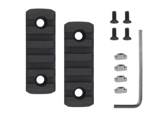 WoSport M-LOK 5 Slot Nylon Rail, 2-pack