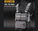 Wosport MK3 Low Profile ModularTactical Chest Rig / Sub Abdominal Pouch Set