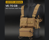 Wosport MK3 Low Profile ModularTactical Chest Rig / Sub Abdominal Pouch Set