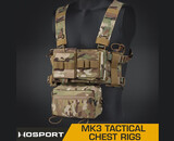 Wosport MK3 Low Profile ModularTactical Chest Rig / Sub Abdominal Pouch Set