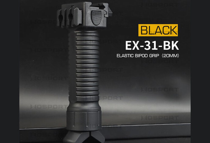 Wosport 20mm Spring Release Bipod Vertical Grip