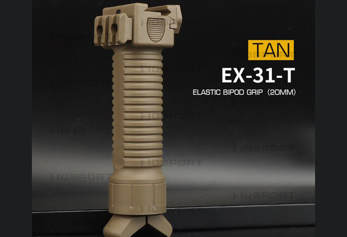 Wosport 20mm Spring Release Bipod Vertical Grip