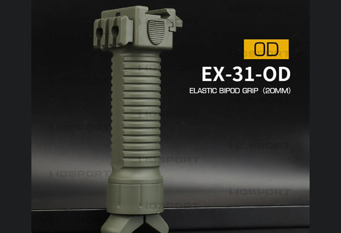 Wosport 20mm Spring Release Bipod Vertical Grip