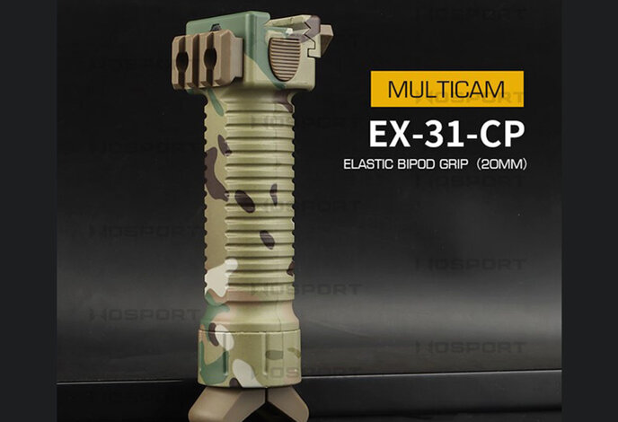 Wosport 20mm Spring Release Bipod Vertical Grip