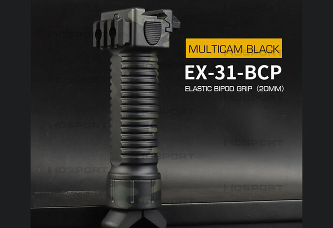 Wosport 20mm Spring Release Bipod Vertical Grip