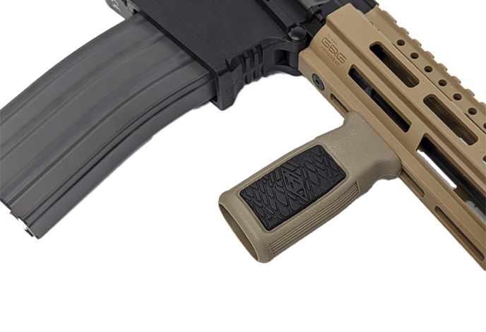 Big Dragon MVG Short Vertical Grip, M-LOK, Dark Earth / Black