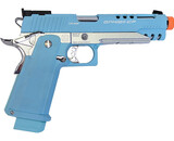 G&G GPM1911 CP Double Stack Green Gas Blowback Pistol Macaron Blue