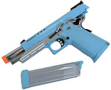 G&G GPM1911 CP Double Stack Green Gas Blowback Pistol Macaron Blue