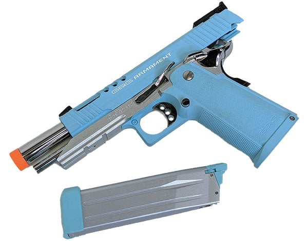 G&G G&G GPM1911 CP Double Stack Green Gas Blowback Pistol Macaron Blue
