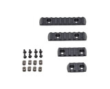 Big Dragon M-LOK rail panels, 3/5/7/9 slot pack, black