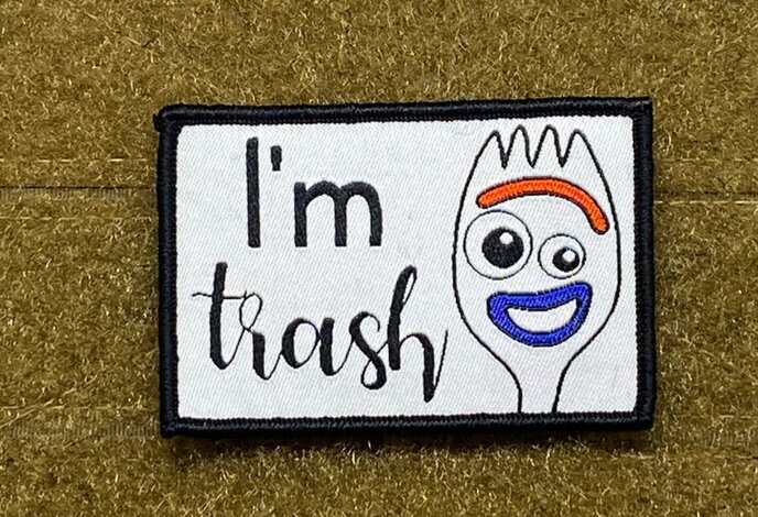Tactical Outfitters I'm Trash Woven Morale Patch