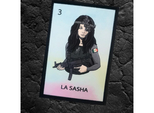 Tactical Outfitters Tactical Outfitters Ed’s Manifesto - Sneakreaper Industries - “La Sasha” Loteria Style Morale Patch & Sticker