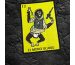 Tactical Outfitters Ed’s Manifesto - Sneakreaper Industries - “El Mono Sicario” Loteria Style Morale Patch & Sticker