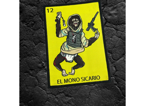 Tactical Outfitters Ed’s Manifesto - Sneakreaper Industries - “El Mono Sicario” Loteria Style Morale Patch & Sticker