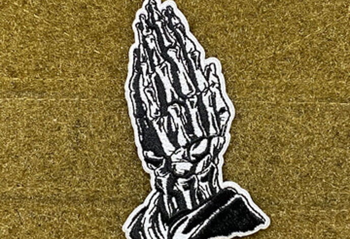 Tactical Outfitters Skeleton Praying Hands Morale Patch