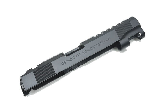 Guarder Steel CNC Slide for Tokyo Marui Hi Capa 5.1 Gold Match with Lightweight Housing (Infinity / Black)