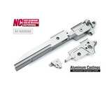 Guarder Aluminum CNC Anodized Frame for Tokyo Marui Hi Capa Gold Match (No Markings / Silver)