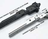 Guarder Aluminum CNC Anodized Frame for Tokyo Marui Hi Capa Gold Match (No Markings / Silver)