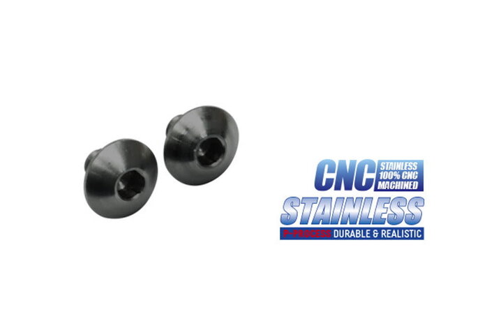 Guarder Stainless Steel CNC Grip Screws for Tokyo Marui 5.1 / 4.3 Hi Capa, Black