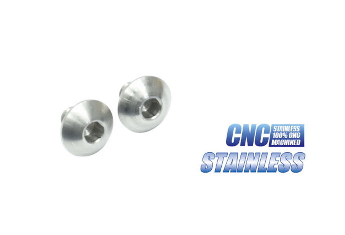 Guarder Stainless Steel CNC Grip Screws for Tokyo Marui 5.1 / 4.3 Hi Capa, Silver