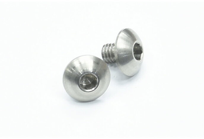 Guarder Stainless Steel CNC Grip Screws for Tokyo Marui 5.1 / 4.3 Hi Capa, Silver