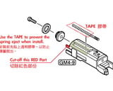Guarder Aluminum Slide and Frame for Tokyo Marui MEU .45, TRP Markings, Black