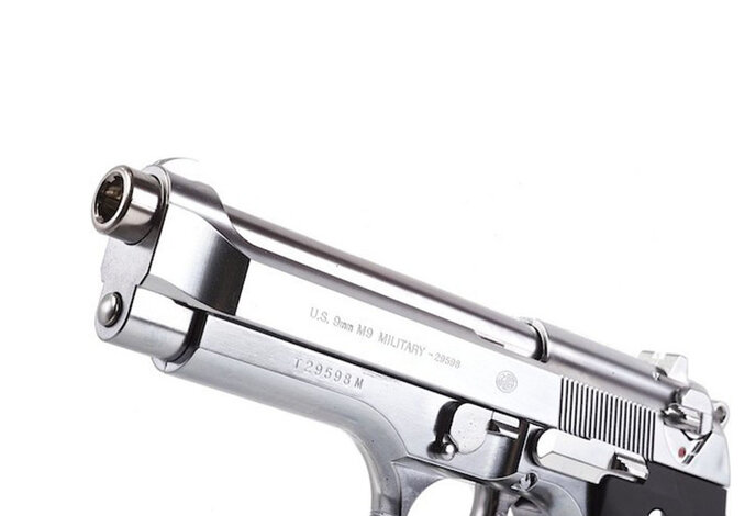 Tokyo Marui M92F Military Silver Gas Blowback Pistol