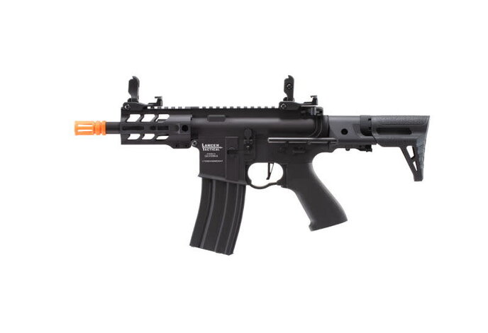 Lancer Tactical GEN2 M4 Enforcer 4" Battle Hawk PDW Metal Rifle Black