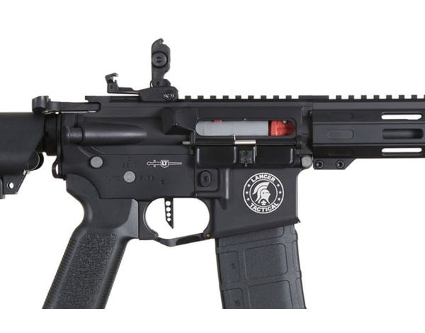 Lancer Tactical Lancer Tactical Viking GEN2 M4 Proline 7" M-LOK PDW Low FPS Metal Rifle with Crane Stock Black