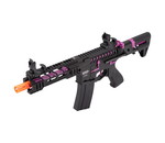 Lancer Tactical Lancer Tactical GEN2 M4 Enforcer Proline 7" Battle Hawk PDW Skeleton High FPS Metal Rifle Black/Purple