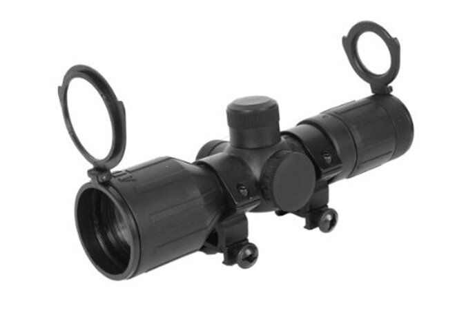 Aimsports 3-9X40mm Rubber Armored Scope with Rings