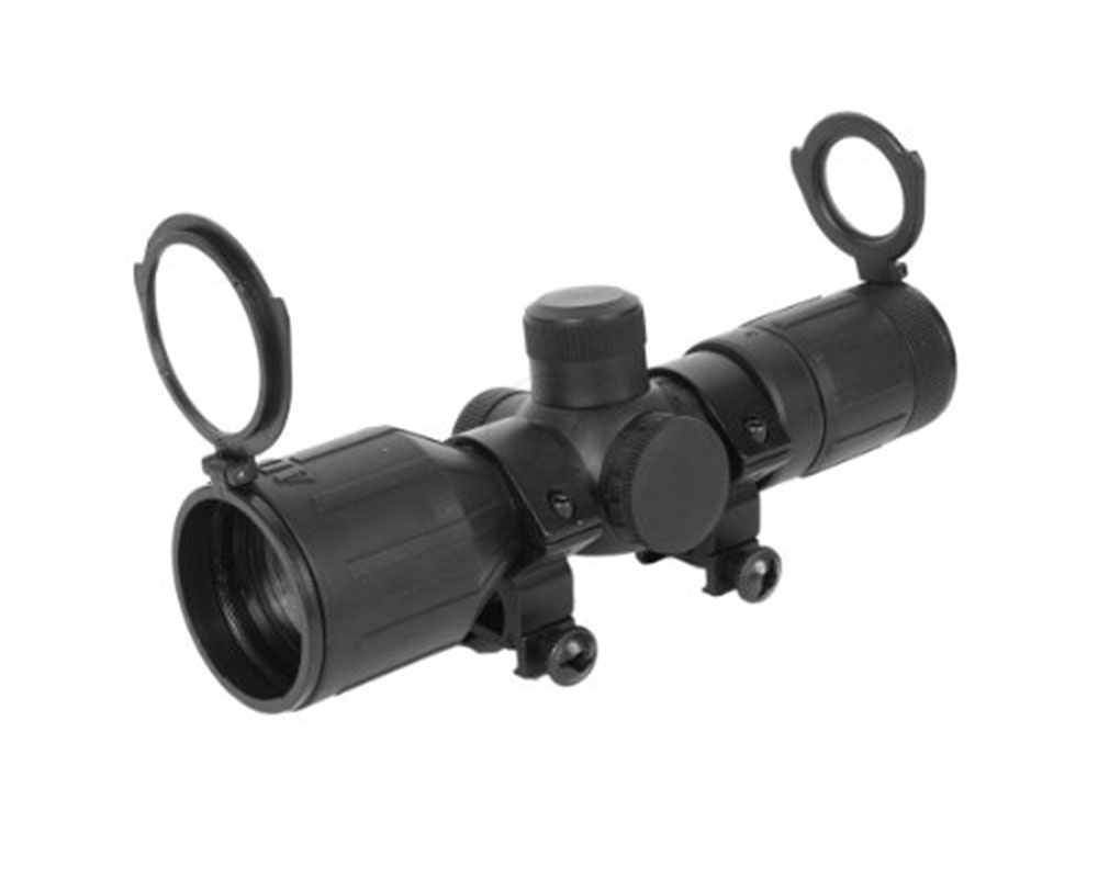 Aimsports 39X40mm Rubber Armored Scope with Rings Airsoft Extreme