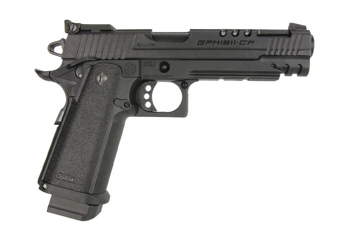G&G GPM1911 CP Double Stack Green Gas Blowback Pistol Black