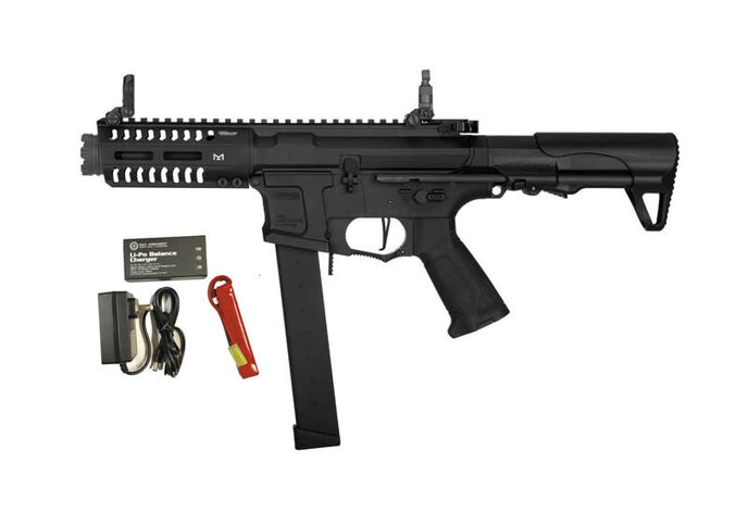 G&G CM16 ARP9 9MM CQB Carbine Airsoft AEG Combo (Includes 11.1v LiPo & Charger)