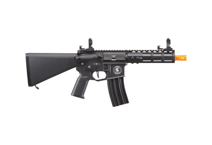 Lancer Tactical Archon GEN2 M4 Proline 7" M-LOK PDW High FPS Metal Rifle with Stubby Stock Black