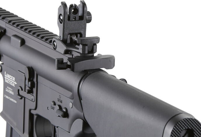 Lancer Tactical Archon GEN2 M4 Proline 7" M-LOK PDW High FPS Metal Rifle with Stubby Stock Black
