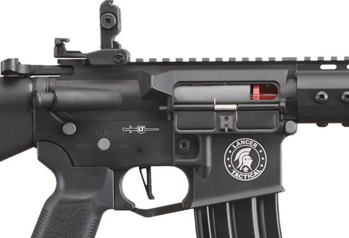 Lancer Tactical Archon GEN2 M4 Proline 7" M-LOK PDW High FPS Metal Rifle with Stubby Stock Black