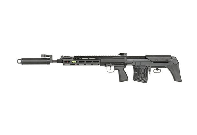 Cyma Standard SVU Airsoft AEG Bullpup Sniper Rifle with M-LOK Handguard Black