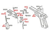 Guarder Chassis Internal Parts For Tokyo Marui M1911A1 / MEU / M45A1 / S70 / Detonics