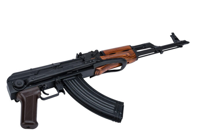 LCT Airsoft LCKMS AK47S Tactical Folding Stock AEG (Wood handguard)